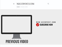 Tablet Screenshot of necopost.com